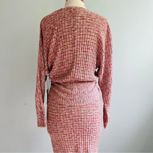 Saylor NWT “Midge”  Faux Wrap Knit Long Sleeve Sweater Mini Dress Size M… - Picture 9 of 13